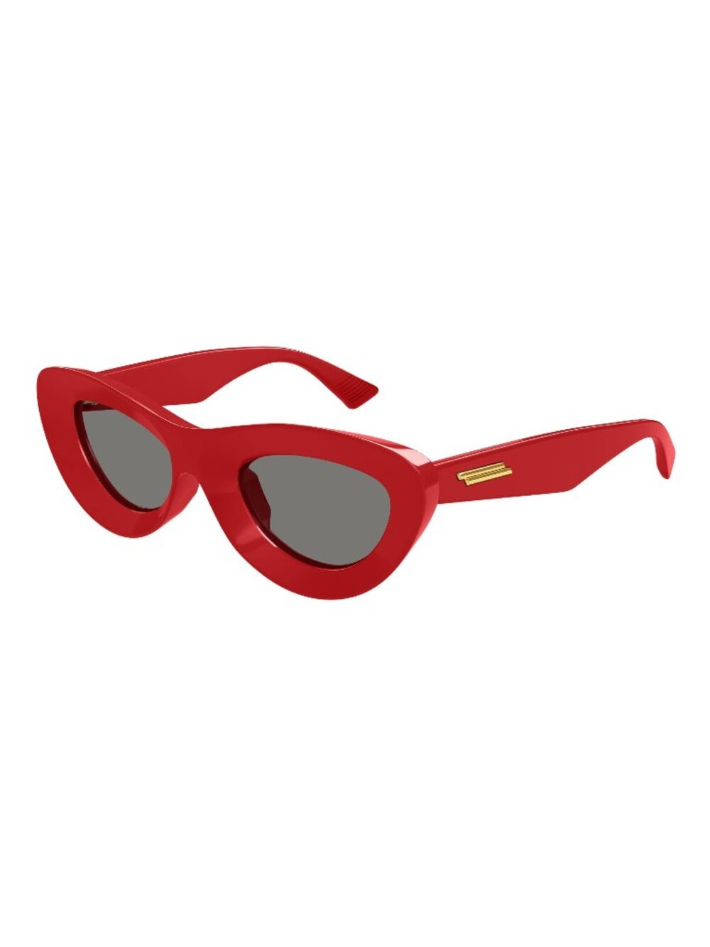 New Bottega Veneta Women's Sunglasses Red Square Grey Lens Injected Frame 003 51